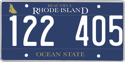 RI license plate 122405