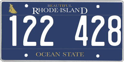 RI license plate 122428