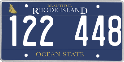 RI license plate 122448