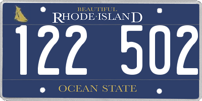 RI license plate 122502