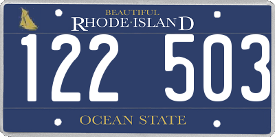 RI license plate 122503
