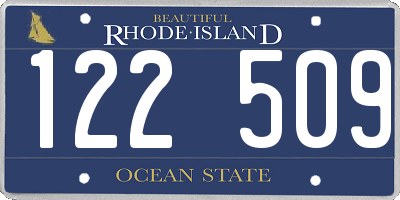 RI license plate 122509