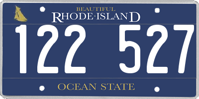 RI license plate 122527