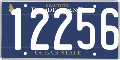 RI license plate 12256