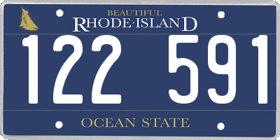 RI license plate 122591
