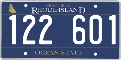 RI license plate 122601