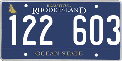 RI license plate 122603