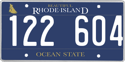 RI license plate 122604