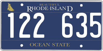 RI license plate 122635