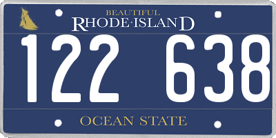 RI license plate 122638
