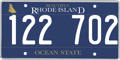 RI license plate 122702