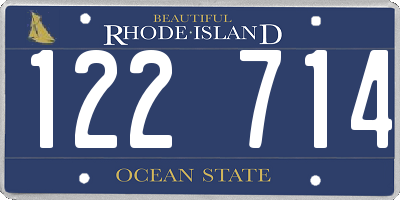 RI license plate 122714