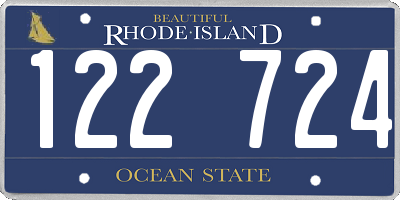 RI license plate 122724