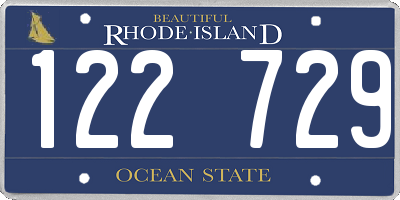 RI license plate 122729