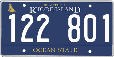 RI license plate 122801