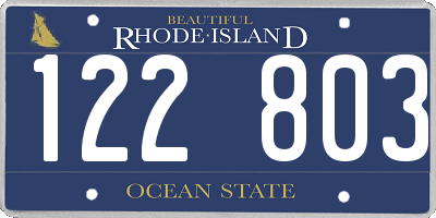 RI license plate 122803