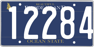 RI license plate 12284