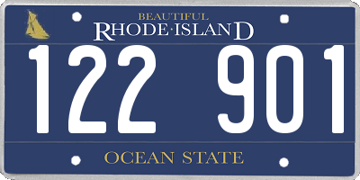 RI license plate 122901