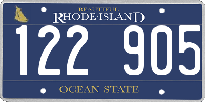 RI license plate 122905