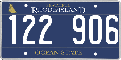 RI license plate 122906