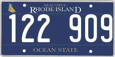 RI license plate 122909
