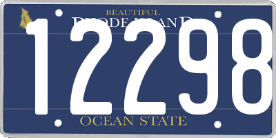 RI license plate 12298