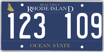 RI license plate 123109