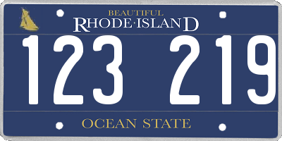 RI license plate 123219