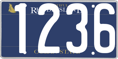 RI license plate 1236