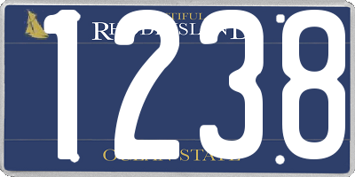 RI license plate 1238