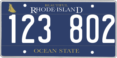 RI license plate 123802
