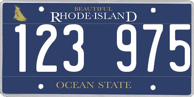 RI license plate 123975