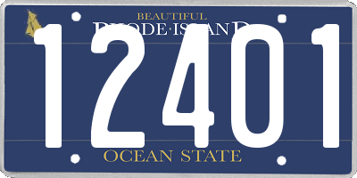 RI license plate 12401