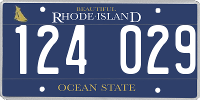 RI license plate 124029