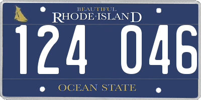 RI license plate 124046