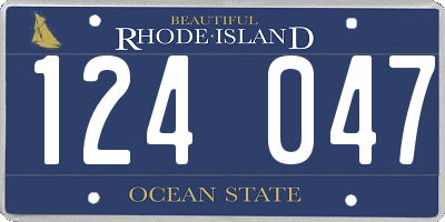 RI license plate 124047