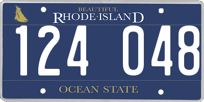 RI license plate 124048