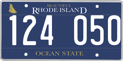 RI license plate 124050