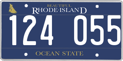 RI license plate 124055