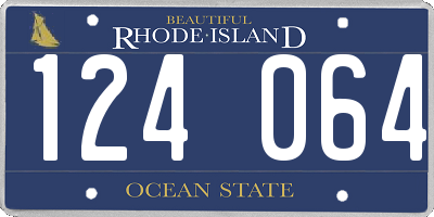 RI license plate 124064