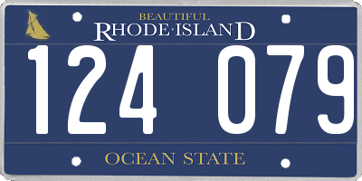 RI license plate 124079