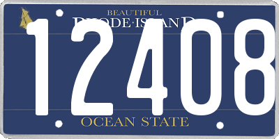 RI license plate 12408