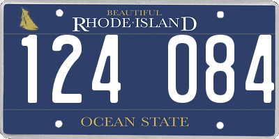 RI license plate 124084