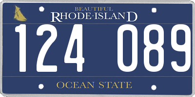 RI license plate 124089