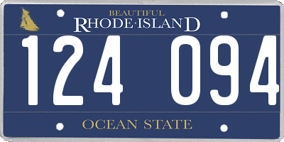 RI license plate 124094
