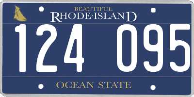 RI license plate 124095