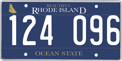 RI license plate 124096