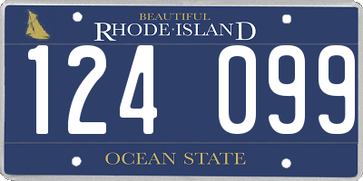 RI license plate 124099
