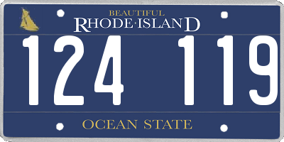 RI license plate 124119