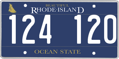 RI license plate 124120